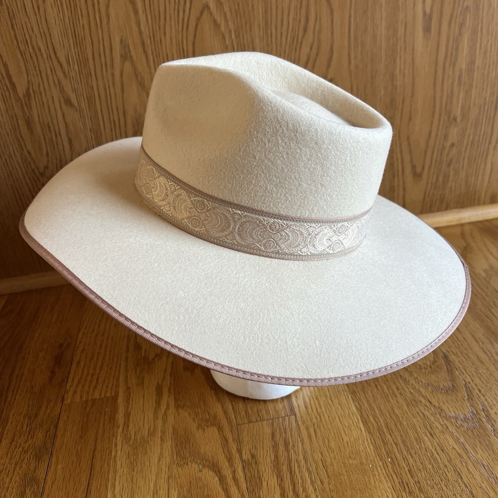 Lack Of Color Fedora Hat 100% Australian Wool Size Medium - Picture 7 of 15